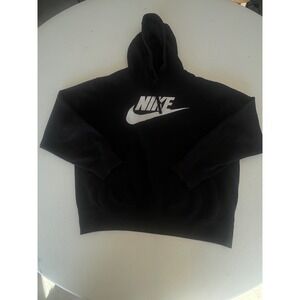 Nike Sportswear Futura Logo Pullover Hoodie Black Mens Large BV2973-010